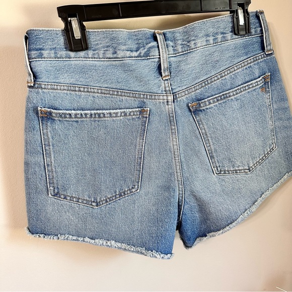 MADEWELL NWOT Relaxed Denim Jean Shorts High Rise Distressed  Size 25 - Picture 8 of 13